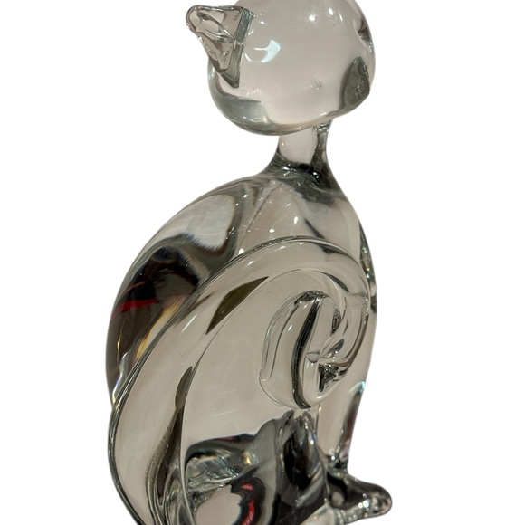 Elegant Murano Italy Glass Cat Figurine